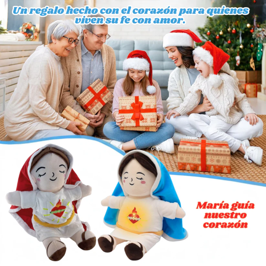 Peluche de María y Jesús